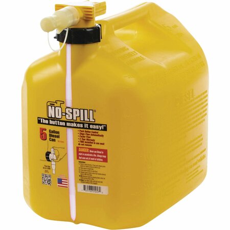 No-Spill NO-SPILL Yellow 5 Gallon No Spill Fast Flow Portable Fuel Can - Professional Quality 765-108
